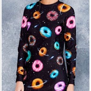 Blackmilk Donuts in Space Sweater Dress